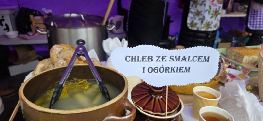 Członkowie Stowarzyszenia DĄB na Jarmarku Bożonarodzeniowym w Biłgoraju